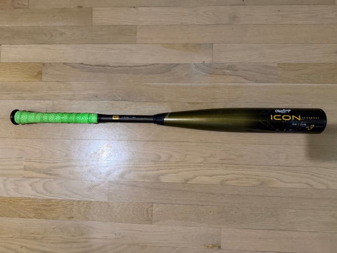2024 Rawlings Icon BBCOR Certified Bat (-3) 30 oz 33" (Used)