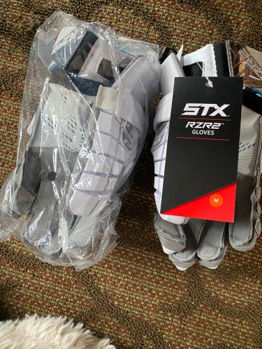 STX Surgeon RZR2 Lacrosse Gloves Medium (New)