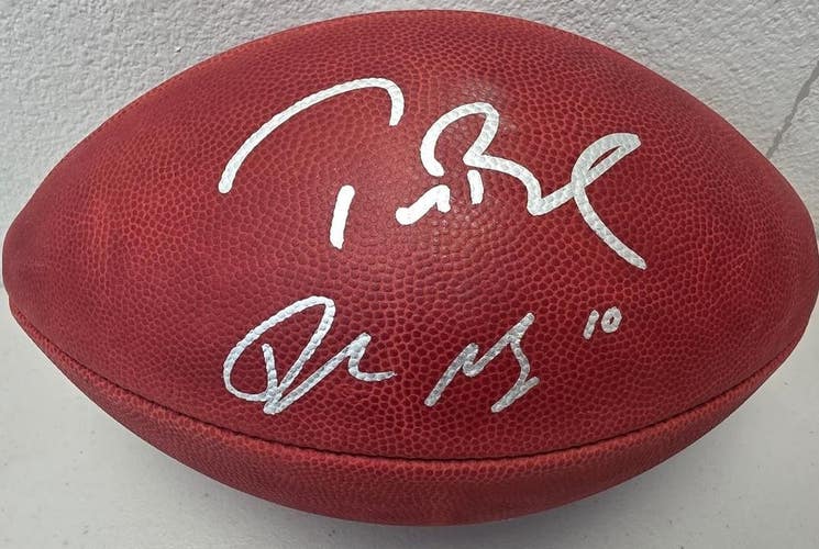 Patriots TOM BRADY DRAKE MAYE Autographed Auto Signed Duke Football Fanatics