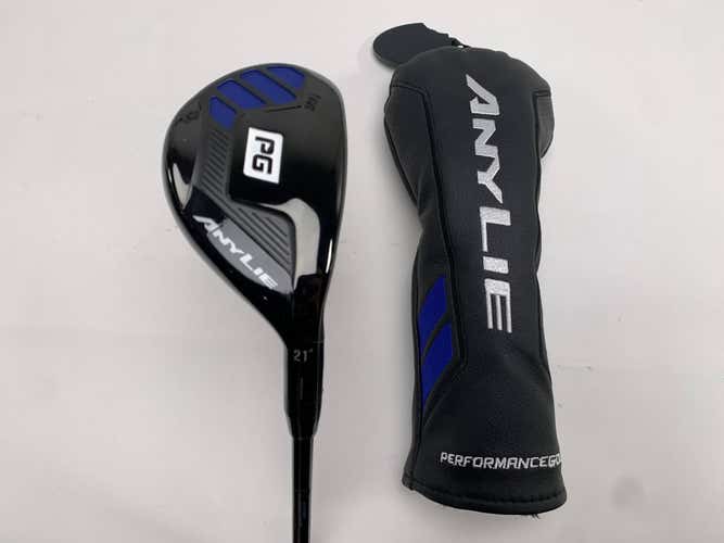 Performance Golf AnyLie 4 Hybrid 21* 65g Stiff Graphite Mens RH HC