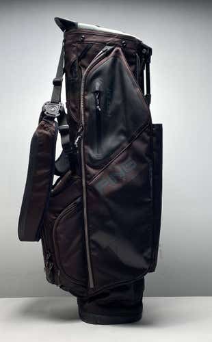 Ping Hoofer Stand Bag Black 5-Way Divide Dual Strap Golf Bag