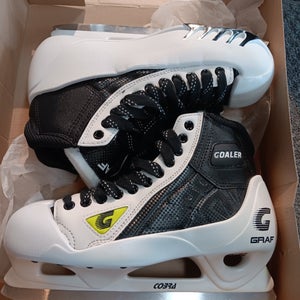 Graf 550 Supra Goaler Hockey Skates Regular Width 10 (New)