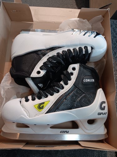 Graf 550 Supra Goaler Hockey Skates Regular Width 10 (New)