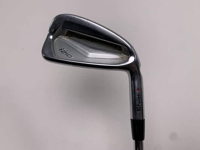Ping i210 Single 5 Iron Red Dot 1* Flat AWT 2.0 Stiff Steel Mens RH Midsize Grip