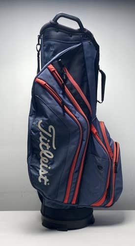 Titleist Lightweight Cart Bag Blue/Red 14-Way Divide Single Strap Golf Bag
