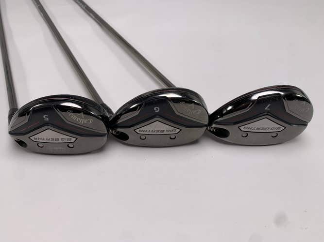 Callaway Big Bertha 2019 Hybrid Set 5 6 7 24* 27* 30* Recoil ESX 450 Ladies RH