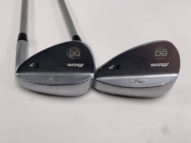 Mizuno T7 White Satin Wedge Set 56* 10 | 60* 10 KBS C-Taper Lite Stiff Mens RH