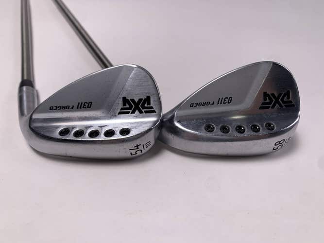 PXG 0311 Forged Chrome Wedge Set 54* 10 58* 9 SteelFiber i95 Regular RH