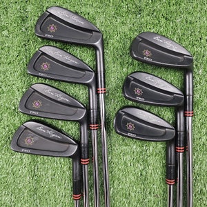 Ben Hogan Custom Black Apex Edge Pro Forged Iron Set 4-PW (E) Stiff Steel RH