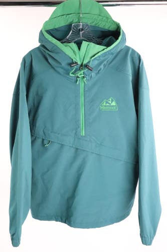 Marmot 96 Active Anorak Hooded Jacket Size M Green Water Resistant NWT $125