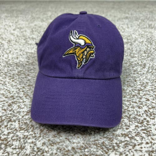 Minnesota Vikings Hat Cap Strap Back Mens One Size Purple NFL Football '47 Dad