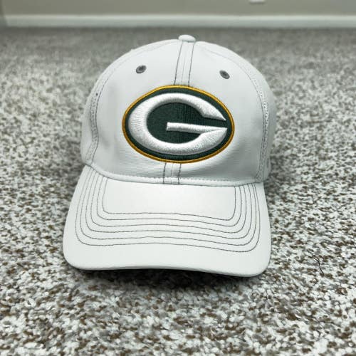 Green Bay Packers Hat Cap Flex Mens One Size White NFL Football '47 Mesh Stretch