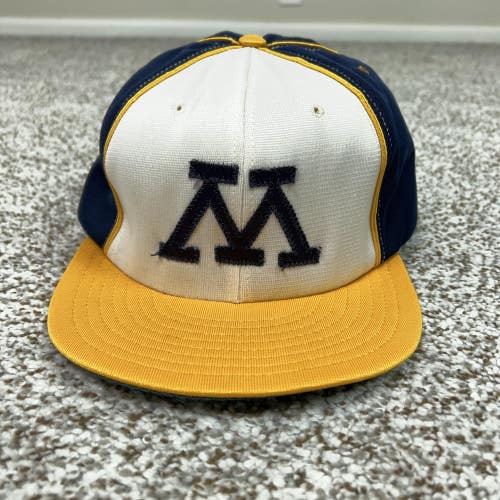 Vintage Michigan Wolverines Stevens Caps Hat Cap Snap Back Mens Large 90s Sport