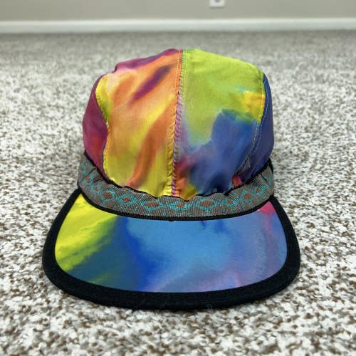 KAVU Hat Cap Strap Back Mens Medium Multicolor 5 Panel Tie Dye USA Colorful