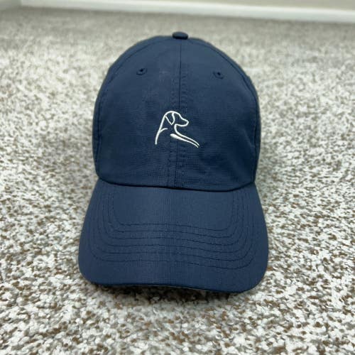 Rhoback Hat Cap Strap Back Mens One Size Blue Dog Logo Polyester Golf Athletic