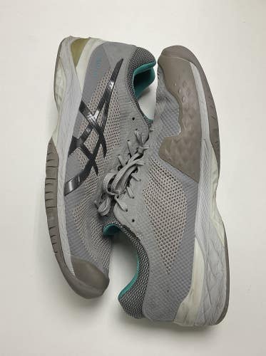 Size 12.0 - Mens ASICS Court FF - Grey/Beige