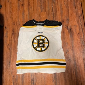 Boston Bruins #1  Senior Goalie Cut Jersey (Used)