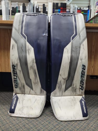 35 +1 Bauer Supreme Shadow Goalie Leg Pads Pro Stock (Used)