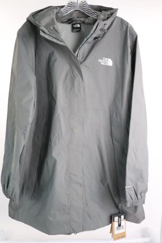 The North Face Women's Antora Rain Parka Smocked Pearl NWT Size 2X $120 Retail