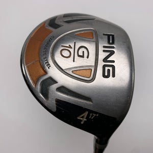 Ping G10 4 Fairway Wood 17* TFC 129 F Stiff Graphite Mens RH Midsize Grip