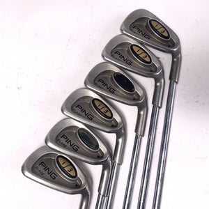 Ping i3 Blade Iron Set 5-PW Black Dot Cushin DSG Stiff Steel Mens RH