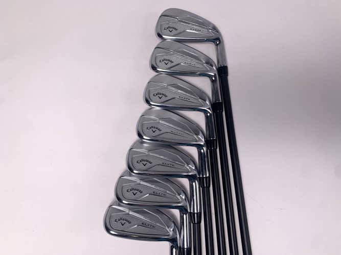 Callaway Elyte Iron Set 5-PW+GW UST Mamiya Recoil 780 F4 Stiff Graphite Mens RH