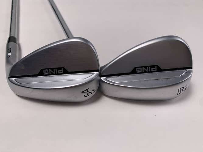 Ping s159 Chrome Wedge Set 54* 10 | 58* 8 Black Dot ZZ 115g Wedge Mens RH