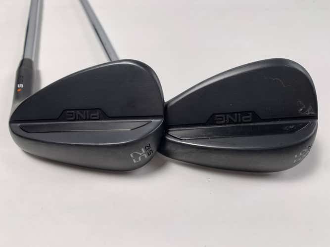 Ping s159 Midnight Wedge Set 52* 12 | 56* 12 Orange Dot 2* Flat DG S300 Mens RH