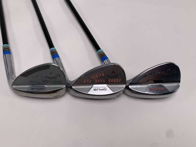 Callaway Opus Platinum Chrome Wedge Set 50* 10 | 54* 12 | 58* 8 DG Black Mens RH