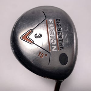 Callaway Big Bertha Fusion 3 Fairway Wood 15* Aldila NVS 55g Regular Mens RH