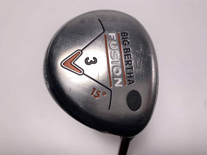 Callaway Big Bertha Fusion 3 Fairway Wood 15* Aldila NVS 55g Regular Mens RH