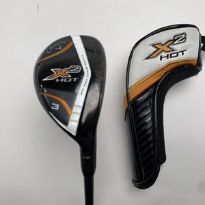 Callaway X2 Hot 3 Hybrid 19* X2 Hot 60g Regular Graphite Mens RH HC Midsize Grip