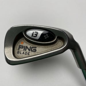 Ping i3 + Blade Single 6 Iron Orange Dot 2* Flat Stiff Steel Mens RH