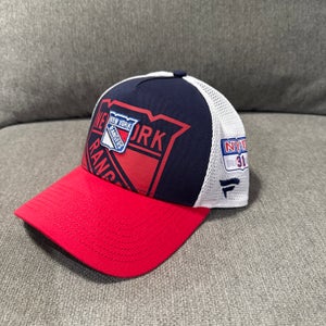 Igor Shesterkin 31 New York Rangers Fanatics Authentic Pro HAT Player Used Worn
