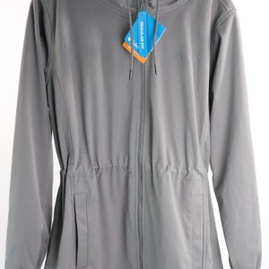 Columbia Rose Winds Softshell Hooded Jacket Women's S Gray Full-Zip Closure NWT
