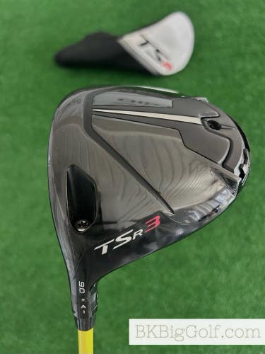 LH Titleist TSr3 9.0 Driver w Headcover / Tour AD MT-6X Extra Stiff Shaft