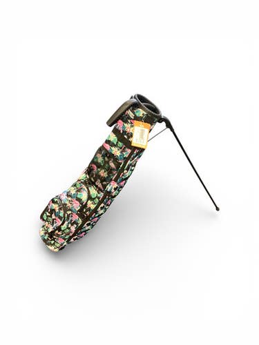 Used GREEN ACTION-FLAMINGO Womens Stand Bag Black 11846-S000097200