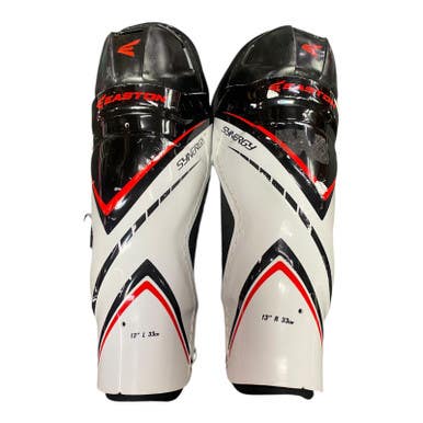 Used Easton SYNERGY Senior Shin Guards Black 13" 11375-S000370245