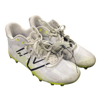 Used New Balance LAX Cleats Boys White Junior 04 11375-S000371449