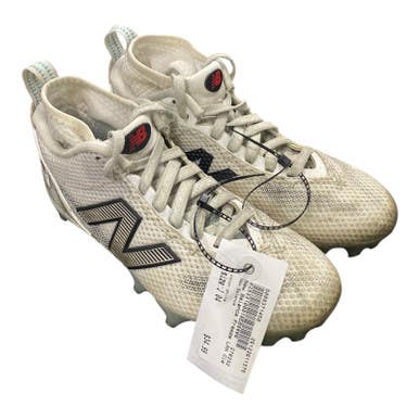 Used New Balance LAX Cleats Boys White Junior 04 11375-S000371450