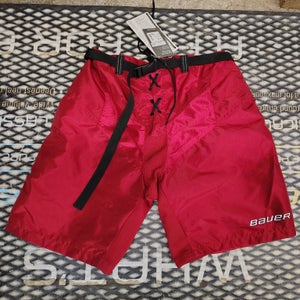 Red Bauer Supreme Ice Hockey Pant Shell (New) - Senior Sizes