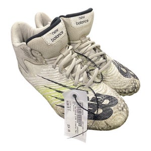 Used New Balance LAX Cleats Mens White Senior 7 11375-S000370094
