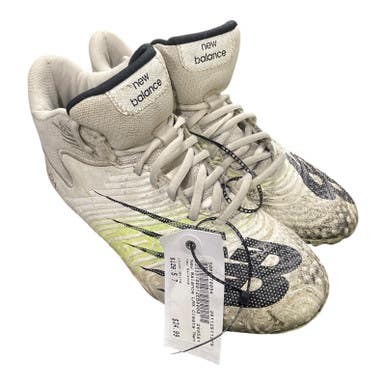 Used New Balance LAX Cleats Mens White Senior 7 11375-S000370094