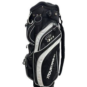 Used Tour Trek GOLF CART BAG Mens Cart Bag Black And White 11835-S000202951