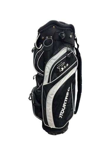 Used Tour Trek GOLF CART BAG Mens Cart Bag Black And White 11835-S000202951