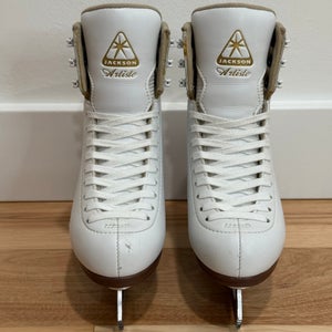 Jackson Ultima Artiste JS1791 Girls Ladies White Figure Ice Skates Size 3 B