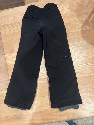 Black Size 12 Kids FULL ZIP Racing Spyder Pants (Used)