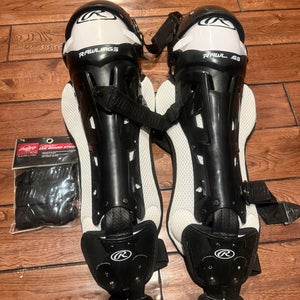 Black intermediate Rawlings Shin Guards (Used)