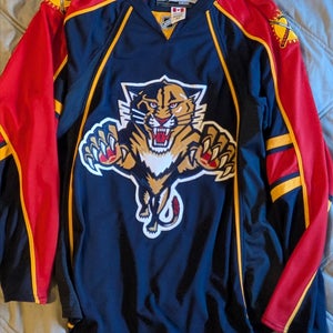Vintage Florida Panthers Blue Size 52 Men's Reebok Jersey (Used)