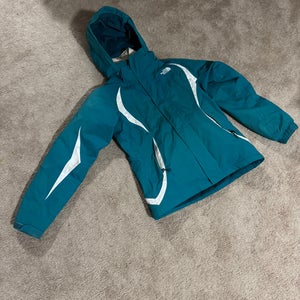 The North Face HyVent Triclimate 3-in-1 jacket in teal with white accents